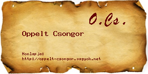 Oppelt Csongor névjegykártya